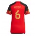 Belgia Axel Witsel #6 Hjemmedrakt Dame VM 2022 Kortermet